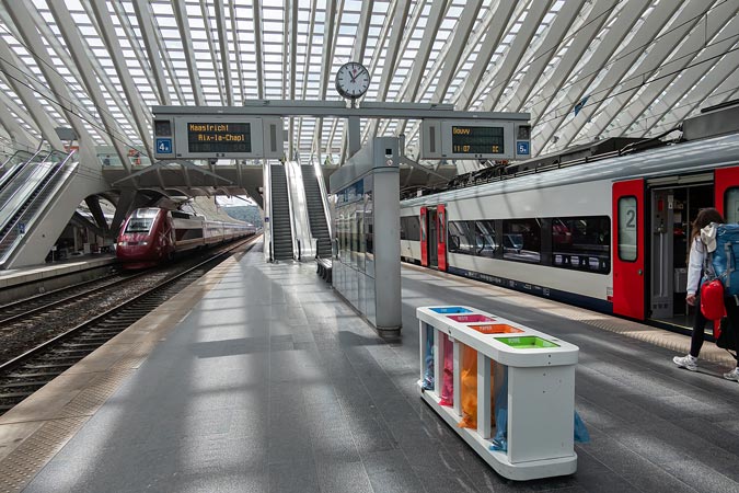 Liege, Belgium. Railway station.