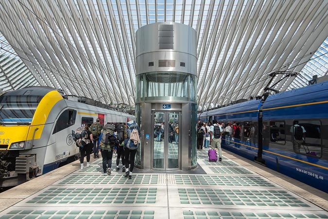 Liege, Belgium. Railway station.