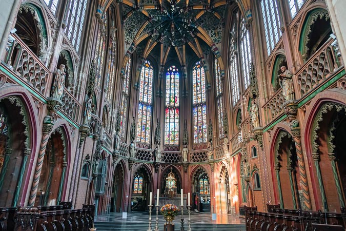 Liege, Belgium. Saint James Church.
