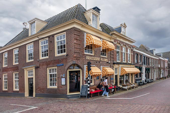 Muiden, Netherlands. Street view.