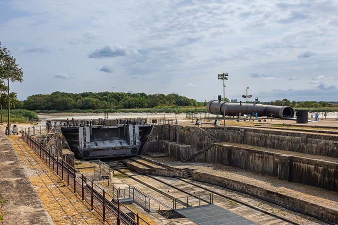 Rochefort, France. Dry docks.