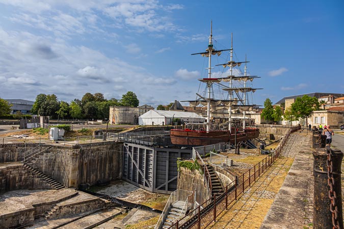 Rochefort, France. Dry docks.