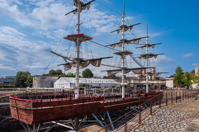 Rochefort, France. Dry docks.