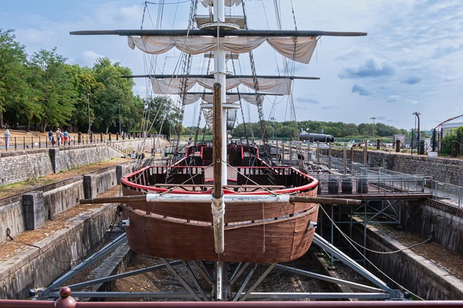 Rochefort, France. Dry docks.