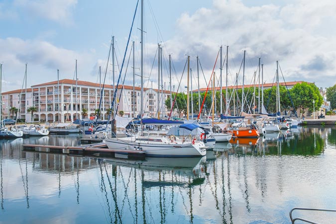 Rochefort, France. Yacht ports.