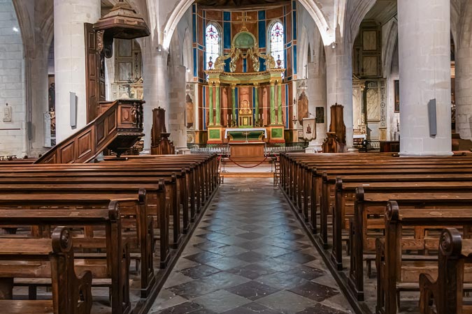 Saint-Martin-de-Ré, France. Church Saint-Martin.