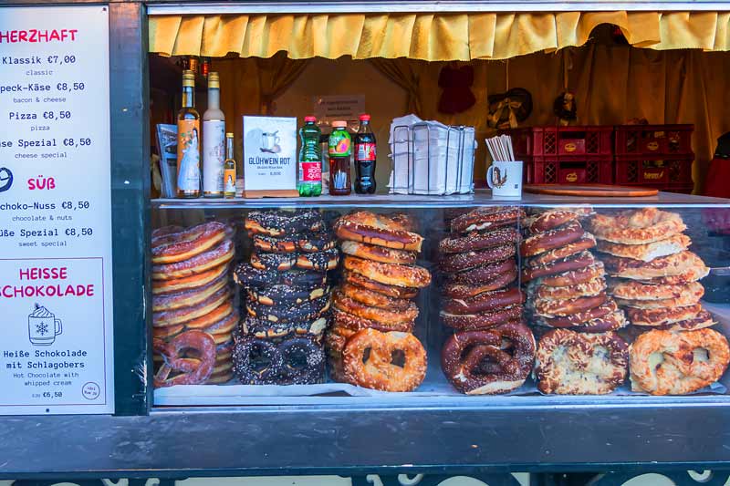 Vienna Austria. Christmas Market Schonbrunn palace.
