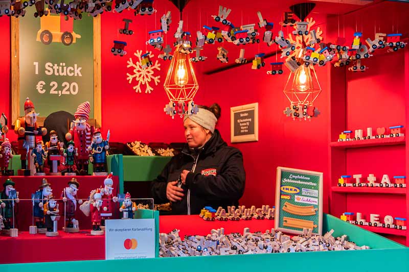 Vienna Austria. Christmas Market Stephan Cathedral.