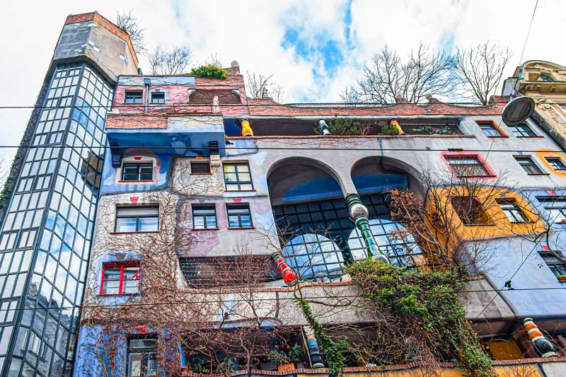 Vienna Austria. Hundertwasserhaus.