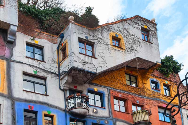 Vienna Austria. Hundertwasserhaus.