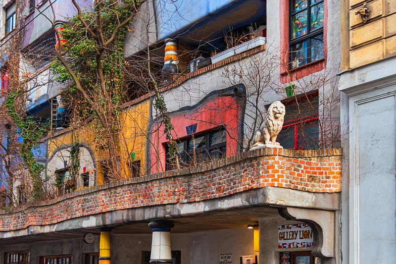 Vienna Austria. Hundertwasserhaus.