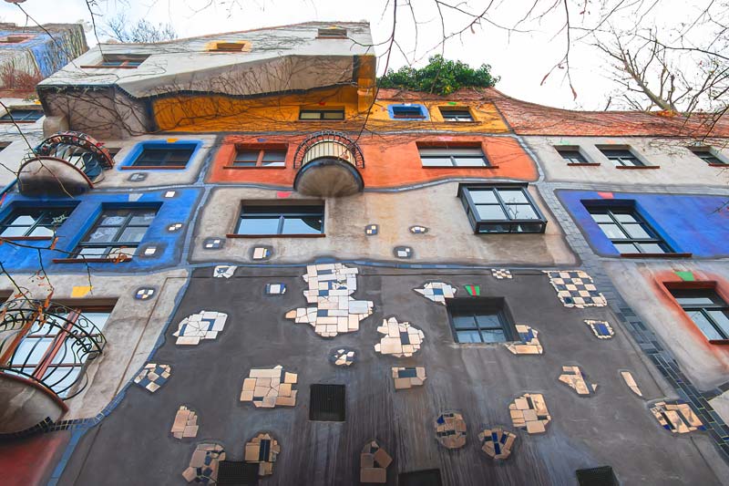 Vienna Austria. Hundertwasserhaus.