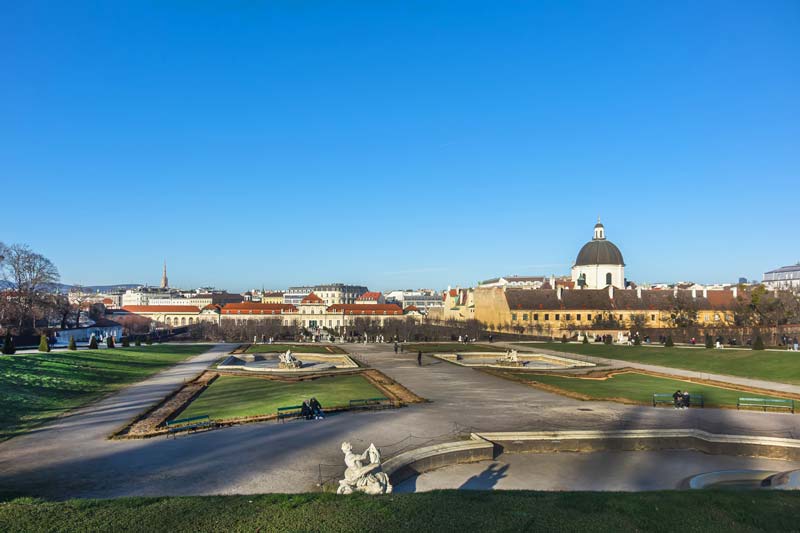 Vienna, Austria. Belvedere Park.