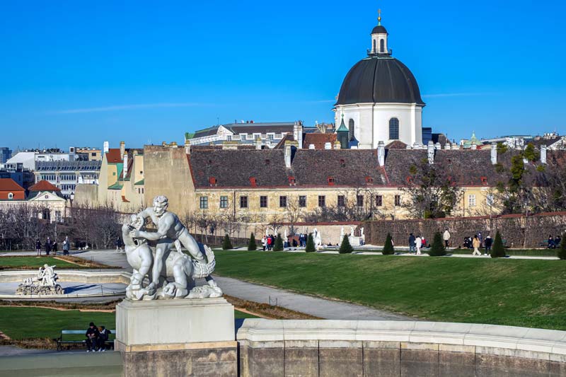 Vienna, Austria. Belvedere Park.