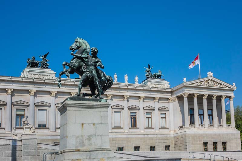 Vienna Austria. Parliament.