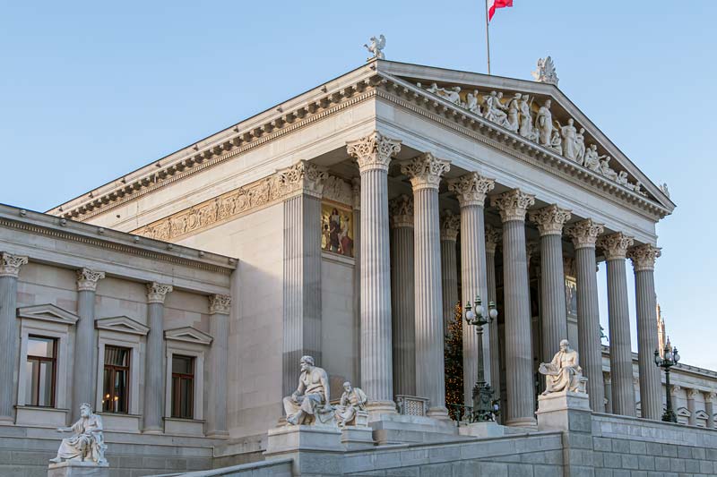 Vienna Austria. Parliament.